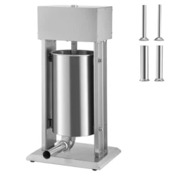 VEVOR Electric Stuffer, 15L Large Capacity, 260W Vertical Sausage Stuffer With Speed Stepless, 304 Stainless Steel Sausage Machine, Silver -Vevor GUEST eac897f3 3705 42d3 af52 4ed6ff1d6f57