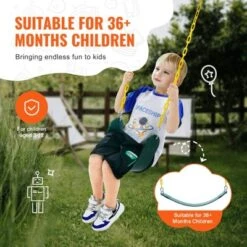 VEVOR 2-Pack Swing Seats, With 66 Inch Coated Chains And Snap Hooks, Support 300 Lbs Swings Replacement For Outdoor Swing Set, Green 10 VEVOR 2-Pack Swing Seats, With 66 Inch Coated Chains And Snap Hooks, Support 300 Lbs Swings Replacement For Outdoor Swing Set, Green -Vevor GUEST eb37ee4c 6525 4352 8dab c84284fff291