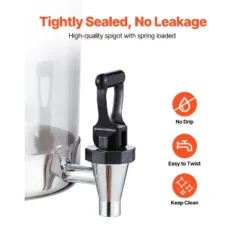 VEVOR Beverage Dispenser, 2.1 Gallon Drink Dispenser For Parties, Stainless Steel + Plastic Juice Dispensers With Spigot Ice Chamber Tray, Silver -Vevor GUEST ec51cd99 e9bd 400b 8e74 2f68d1f2a89d