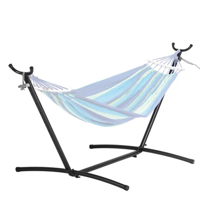 VEVOR Portable Hammock Stand, 450lbs Capacity Steel Hammock Stand For 2 Person, Heavy Duty Adjustable Hooks Hammock Frame Fits 9.5-12.6 Ft Hammocks 8 VEVOR Portable Hammock Stand, 450lbs Capacity Steel Hammock Stand For 2 Person, Heavy Duty Adjustable Hooks Hammock Frame Fits 9.5-12.6 Ft Hammocks - Image 8