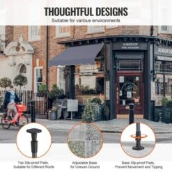 VEVOR 59 X 47" Patio Awning Retractable, Awning Sunshade Shelter With Manual Crank Handle, Adjustable Height From 86 To 122 In, Dark Gray 13 VEVOR 59 X 47" Patio Awning Retractable, Awning Sunshade Shelter With Manual Crank Handle, Adjustable Height From 86 To 122 In, Dark Gray -Vevor GUEST ee5458c4 a711 4b98 8ec3 e817e4ecd7ad