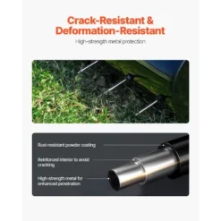 VEVOR Rolling Lawn Aerator, 18-inch Heavy-Duty Manual Rolling Aerator Lawn With Detachable Handle And 27 Iron Spikes, Black -Vevor GUEST ef33f02b dffe 4ce6 b072 2ffce7420c6b