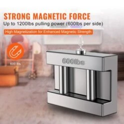 VEVOR Magnet Fishing Kit, 1200lbs 2.95inch Diameter Double Sided Fishing Magnets, Strong Neodymium Magnet With Heavy Duty 65FT Rope, Grappling Hook -Vevor GUEST efd48e51 1512 4637 8a70 fe62e05bd674