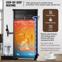 VEVOR Commercial Water Boiler, Electric Hot Water Dispenser With 316 Stainless Steel Heating Tube, 1500W Fast Heating 50L Per Hour Hot Water Boiler -Vevor GUEST f03396b3 ba5b 421a a070 71441c855ba9