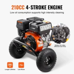 VEVOR Gas Pressure Washer, 3500 PSI 2.6 GPM, Gas Powered Pressure Washer With Aluminum Pump, Spray Gun And Extension Wand, 5 Nozzle Set, Black 9 VEVOR Gas Pressure Washer, 3500 PSI 2.6 GPM, Gas Powered Pressure Washer With Aluminum Pump, Spray Gun And Extension Wand, 5 Nozzle Set, Black -Vevor GUEST f057d255 7ae0 46fa 9daf 5177e2c56824