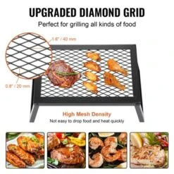 VEVOR Folding Campfire Grill, Heavy Duty Steel Mesh Grate, 18" Portable Camping Grates Over Fire Pit, Camp Fire Cooking Equipment -Vevor GUEST f0673f69 0733 4502 a8b4 8f272b6bd853