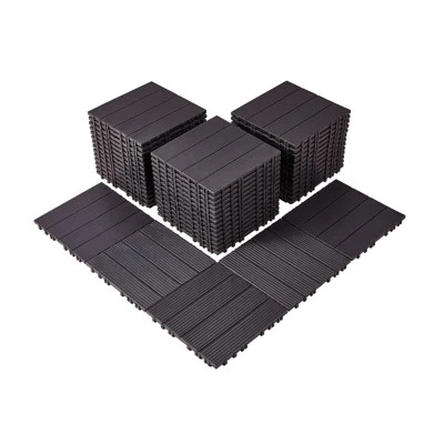 VEVOR Interlocking Deck Tiles, 54 Pack,11.6"x11.6" 54 Sq. Ft Plastic Waterproof Outdoor Flooring All Weather Use, Patio Floor Decking Covering Tiles 8 VEVOR Interlocking Deck Tiles, 54 Pack,11.6"x11.6" 54 Sq. Ft Plastic Waterproof Outdoor Flooring All Weather Use, Patio Floor Decking Covering Tiles - Image 8
