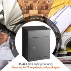 VEVOR Package Delivery Boxes For Outside, Extra Large Mailbox With Coded Lock, Galvanized Steel Wall Mounted Mailboxes 17.3"x13.8"x22.8" 12 VEVOR Package Delivery Boxes For Outside, Extra Large Mailbox With Coded Lock, Galvanized Steel Wall Mounted Mailboxes 17.3"x13.8"x22.8" -Vevor GUEST f084580a 3c05 4a54 8d16 65141d1cc778