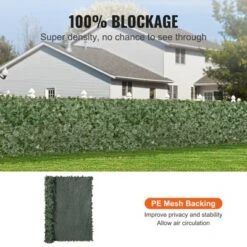 VEVOR Ivy Privacy Fence, 96 X 72 In Artificial Green Wall Screen, Greenery Ivy Fence With Mesh Cloth Backing And Strengthened Joint, Faux Hedges Vine -Vevor GUEST f0b89590 80e6 4b02 b49e 6d7e9be264ac