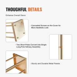 VEVOR 4PCS Gold Metal Column Wedding Flower Stand, 23.6inch High With Metal Laminate, Vase Geometric Centerpiece Stands, Cylindrical Floral Display -Vevor GUEST f0ebd669 d48c 4668 ad01 e49f2af39816