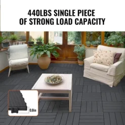 VEVOR Interlocking Deck Tiles, 54 Pack,12"x12" 54 Sq. Ft Plastic Waterproof Outdoor Flooring All Weather Use, Patio Floor Decking Covering Tiles -Vevor GUEST f12a0dc0 0fe5 4bd8 94b5 5365a85cd85b