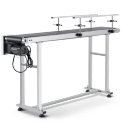 VEVOR Belt Conveyor, 59 X 7.8 Inch Conveyor Table, Heavy Duty Stainless Steel Motorized Belt Conveyor, Silver(Double Guardrail) -Vevor GUEST f236d354 0f2c 4e1f a171 af492f98a7bb