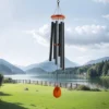 VEVOR Wind Chimes For Outside, 41 In, Deep Tone Wind Chimes With 6 Tubes, Unique Large Memorial Wind Chimes For Anniversary, Black