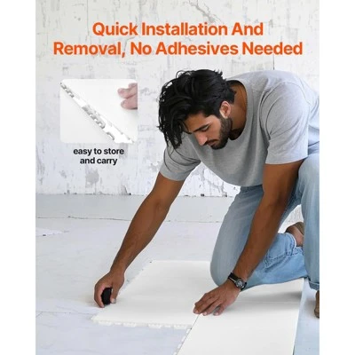 VEVOR Dryland Tiles For Hockey Floor Mat, 12 X 12 In 8 Pcs Interlocking Versatile Training Surface, Dance Floor Tiles, Hockey Training Equipment 5 VEVOR Dryland Tiles For Hockey Floor Mat, 12 X 12 In 8 Pcs Interlocking Versatile Training Surface, Dance Floor Tiles, Hockey Training Equipment - Image 5