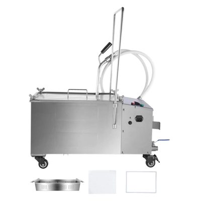 VEVOR Portable Oil Filtering Unit, 38L Capacity, 10 L/min Filtering Speed, Equipped With Swivel Casters And Oil Hose 8 VEVOR Portable Oil Filtering Unit, 38L Capacity, 10 L/min Filtering Speed, Equipped With Swivel Casters And Oil Hose - Image 8
