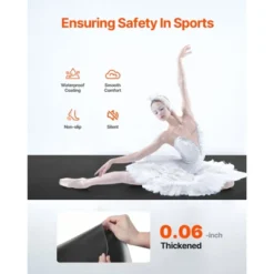 VEVOR Dance Floor, 6.6' X 3' Portable Yoga Mat With Organizer Bag, 1.5 Mm Thick Workout Mats, Non-slip Floor Mats For Practicing At Home, Studios -Vevor GUEST f495d9ac 7166 4ff6 80ae bf7616e29e32