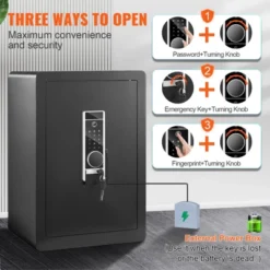 VEVOR Safe, 2.2 Cubic Feet Home Safe, Steel Security Safe With Fingerprint, Digital Keypad And 2 Keys, Cabinet Safe With Large Fire-proof Bag -Vevor GUEST f60d7921 0f23 4f5b b87c bfb5d53d6fb3