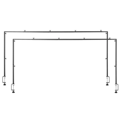 VEVOR Over The Table Rod Stand With Clamps, 13"-42" Tall & 28"-98" Length Adjustable, 2 Packs Table Arch Stand, Tabletop Balloon Arch Frame, Black 8 VEVOR Over The Table Rod Stand With Clamps, 13"-42" Tall & 28"-98" Length Adjustable, 2 Packs Table Arch Stand, Tabletop Balloon Arch Frame, Black - Image 8
