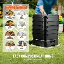 VEVOR 5-Tray Worm Composter, 50 L Worm Compost Bin Outdoor And Indoor, Sustainable Design Worm Farm Kit, For Recycling Food Waste, Worm Castings -Vevor GUEST f716bf3f a1ed 4fb4 9572 941e0f5c7d82