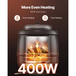 VEVOR Electric Soup Warmer, 10QT Commercial Soup Kettle With 304 Stainless Steel Detachable Insert Pot, 95~176°F Adjustable Temperature, Black -Vevor GUEST f8bbad62 56c1 4f3f 92e1 82e9f616f15c