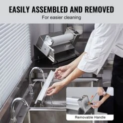 VEVOR Manual Dough Sheeter Machine, Puff Pastry Sheeter And Fondant Roller, Removable Handle, Panel, Roller For Easy Cleaning -Vevor GUEST f8f93af4 2dd0 4244 9bdc f20b217fc532