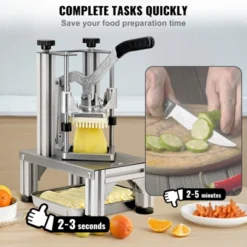 VEVOR Commercial French Fry Cutter With 4 Replacement Blades, 1/4″ & 3/8″ Blade Easy Dicer Chopper, 6-wedge Slicer & 6-wedge Apple Corer,Potato Cutter -Vevor GUEST f928cd77 33f0 4b5b 9f64 109fbd70e5b4