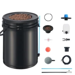 VEVOR DWC Hydroponics Grow System, Hydroponic Growing System With Top Drip Kit, 5-Gallon Deep Water Culture With Air Pump, Black -Vevor GUEST f9745bed f8a4 455a 9e70 08e450d1becb