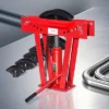 VEVOR Hydraulic Pipe Bender, 12 Ton Manual Copper Exhaust Pipe Bending Machine With 6 Dies (1/2" - 2") And 90 - 180° Adjustable Rollers, Red