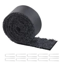 VEVOR Rubber Mulch For Landscaping, Recycled Rubber Mulch Mat 120 X 4.5 In,Permanent Rubber Pathway, Natural-Looking Black Mulch Garden Edging Border -Vevor GUEST fb13997a a88b 4049 8785 9d80bc169ffa