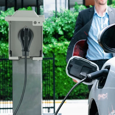 VEVOR 50 Amp RV Power Outlet Box, 125/250 Volt, Enclosed Lockable Outdoor RV Receptacle Box, NEMA 14-50R Weatherproof Electrical Panel, Gray 1 VEVOR 50 Amp RV Power Outlet Box, 125/250 Volt, Enclosed Lockable Outdoor RV Receptacle Box, NEMA 14-50R Weatherproof Electrical Panel, Gray