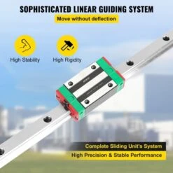 VEVOR Linear Rail HSR15-1500mm, 2pcs Linear Guideway Rail, 4X Square Type Carriage Bearing Blocks, Linear Rail Support For 15mm Slotted Bearings -Vevor GUEST fb978ff6 2afb 44b5 a5e4 09cf2e2a43b1