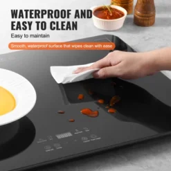 VEVOR Electric Warming Tray, Food Warming Trays For Buffet, Warming Trays With Adjustable Temperature Control, Portable Tempered Glass Food Warmer -Vevor GUEST fc1bdb70 7892 4021 a5cb d0772e2455fd