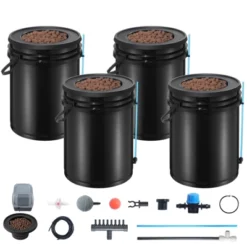 VEVOR DWC Hydroponics Grow System, Hydroponic Growing System With Top Drip Kit, Deep Water Culture 5-Gallon 4 Buckets, With Air Pump, Black 15 VEVOR DWC Hydroponics Grow System, Hydroponic Growing System With Top Drip Kit, Deep Water Culture 5-Gallon 4 Buckets, With Air Pump, Black -Vevor GUEST fc86b6f0 b4ec 45f3 a28f 3894ea223d20