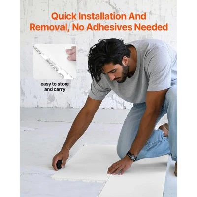 VEVOR Dryland Tiles For Hockey Floor Mat, 12 X 12 In 15 Pcs Interlocking Versatile Training Surface, Dance Floor Tiles, Hockey Training Equipment 5 VEVOR Dryland Tiles For Hockey Floor Mat, 12 X 12 In 15 Pcs Interlocking Versatile Training Surface, Dance Floor Tiles, Hockey Training Equipment - Image 5