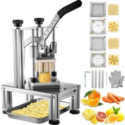 VEVOR Commercial French Fry Cutter With 4 Replacement Blades, 1/4″ & 3/8″ Blade Easy Dicer Chopper, 6-wedge Slicer & 6-wedge Apple Corer,Potato Cutter -Vevor GUEST fca030d9 52a0 468b a494 5038d99b3f5c
