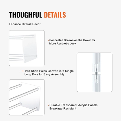 VEVOR 10PCS 23.6inch High Wedding Flower Stand, With Acrylic Laminate,Acrylic Vase Column Geometric Centerpiece Stands, Floral Display Rack 4 VEVOR 10PCS 23.6inch High Wedding Flower Stand, With Acrylic Laminate,Acrylic Vase Column Geometric Centerpiece Stands, Floral Display Rack - Image 4