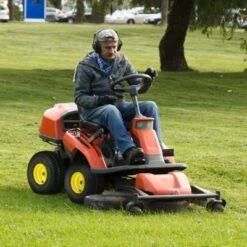 VEVOR Lawn Mower Tires With Rim, 15x6-6" Tubeless Tractor Tires, 2-Pack Tire And Wheel Assembly, S-Turf Pneumatic Tires, 3" Offset Hub, Black