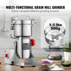 VEVOR 500g Electric Grain Mill Grinder, High Speed 2000W Commercial Spice Grinders, Stainless Steel Pulverizer Powder Machine -Vevor GUEST fe23362a 917d 48f3 86b9 2d2d720f4732