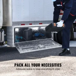 VEVOR Underbody Truck Box, 36"×14"×16" Pickup Storage Box, Heavy Duty Aluminum Diamond Plate Tool Box With Lock And Keys, Waterproof Trailer Storage -Vevor GUEST fe4e223b 41a3 45d6 9d13 88deff3f1c10