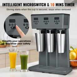 VEVOR Milkshake Maker, 375W X 3 Electric Milkshake Machine, Commercial Triple Heads Drink Mixer Blender, Intelligent Microswitch, Gray 13 VEVOR Milkshake Maker, 375W X 3 Electric Milkshake Machine, Commercial Triple Heads Drink Mixer Blender, Intelligent Microswitch, Gray -Vevor GUEST fe5918d1 0e77 438f 8e93 f1b3da7daf4a