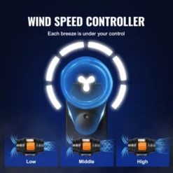 VEVOR Inline Duct Fan, 6-Inch 400 CFM With Variable Speed Controller, Quiet AC-motor Ventilation Exhaust Fan For Cooling Booster, Black -Vevor GUEST fedd783c 3a29 4541 900a d4d969198dbd